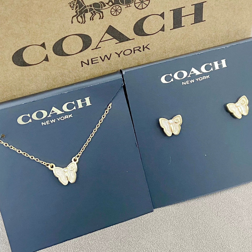 Coach Mini Gold Butterfly Earrings